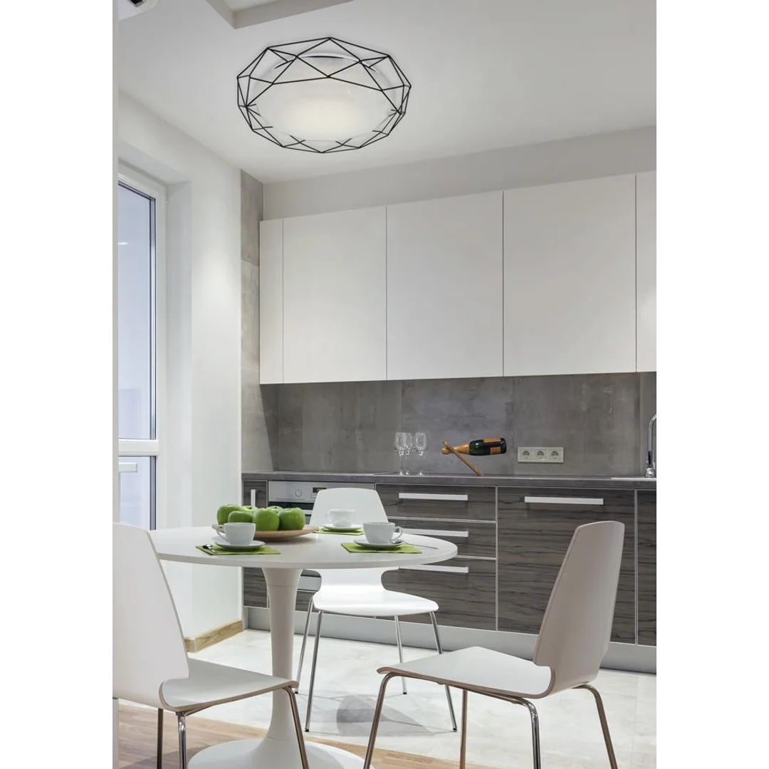 SVEN LAMPA SUFITOWA PLAFON 43 16W LED 3000K CZARNY — zdjęcie 3