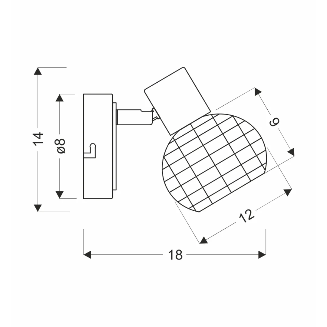 Tajga lampa sufitowa listwa czarny+drewniany 3x40w e14 klosz czarny+drewniany — zdjęcie 15