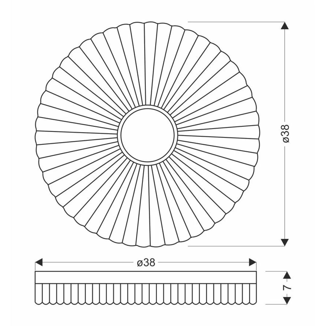 TART LAMPA SUFITOWA PLAFON DREWNIANY 24W LED 38CM BIAŁY+DREWNIANY 4000K — zdjęcie 3