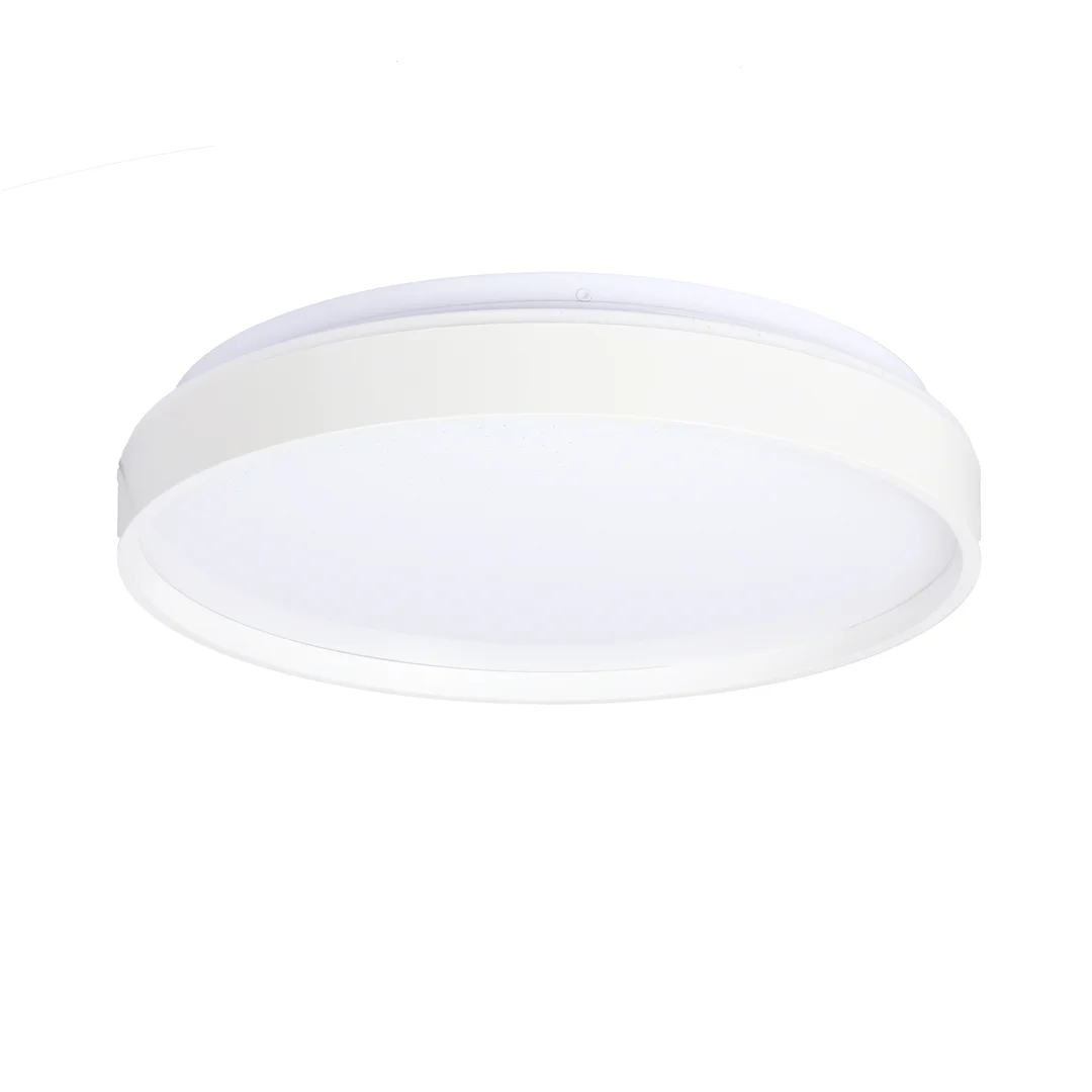 Texas lampa sufitowa plafon biały 15w led 29 cm klosz biały efekt sky — zdjęcie 4