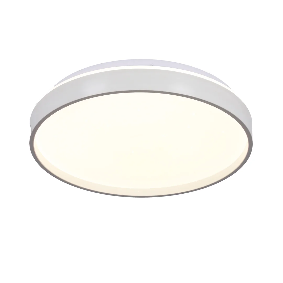 Texas lampa sufitowa plafon biały 15w led 29 cm klosz biały efekt sky — zdjęcie 6