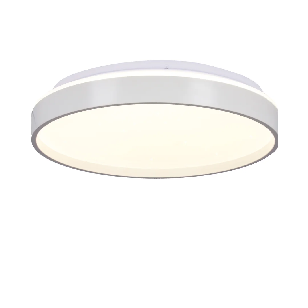 Texas lampa sufitowa plafon biały 15w led 29 cm klosz biały efekt sky — zdjęcie 7