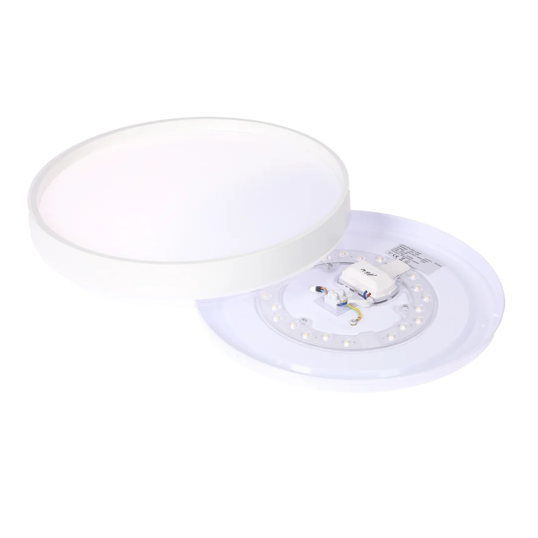 Texas lampa sufitowa plafon biały 15w led 29 cm klosz biały efekt sky — zdjęcie 9