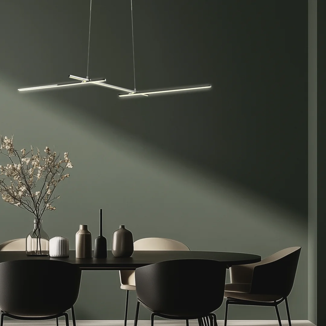 THASOS LAMPA WISZĄCA 103X23 23W LED CHROMOWY 4000K APETI — zdjęcie 6