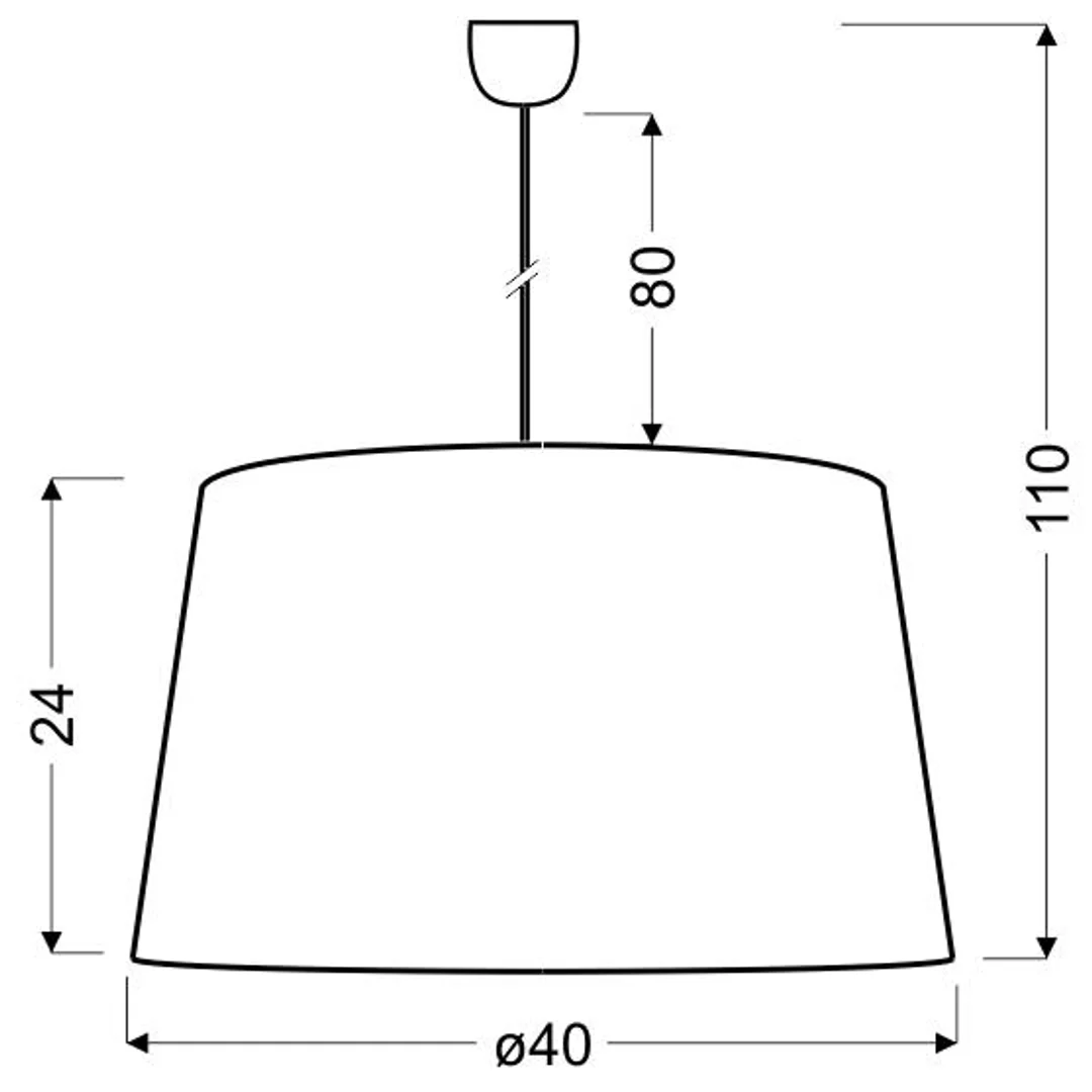TIGER LAMPA WISZĄCA 40 1X60W E27 CZARNO-ZŁOTY — zdjęcie 2