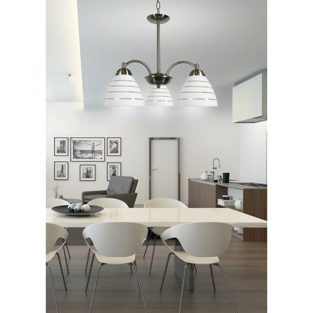 ULI LAMPA WISZĄCA 3X60W E27 SATYNA — zdjęcie 2