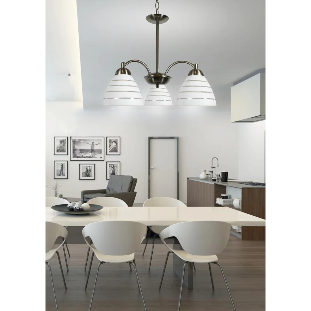 ULI LAMPA WISZĄCA 3X60W E27 SATYNA — zdjęcie 3