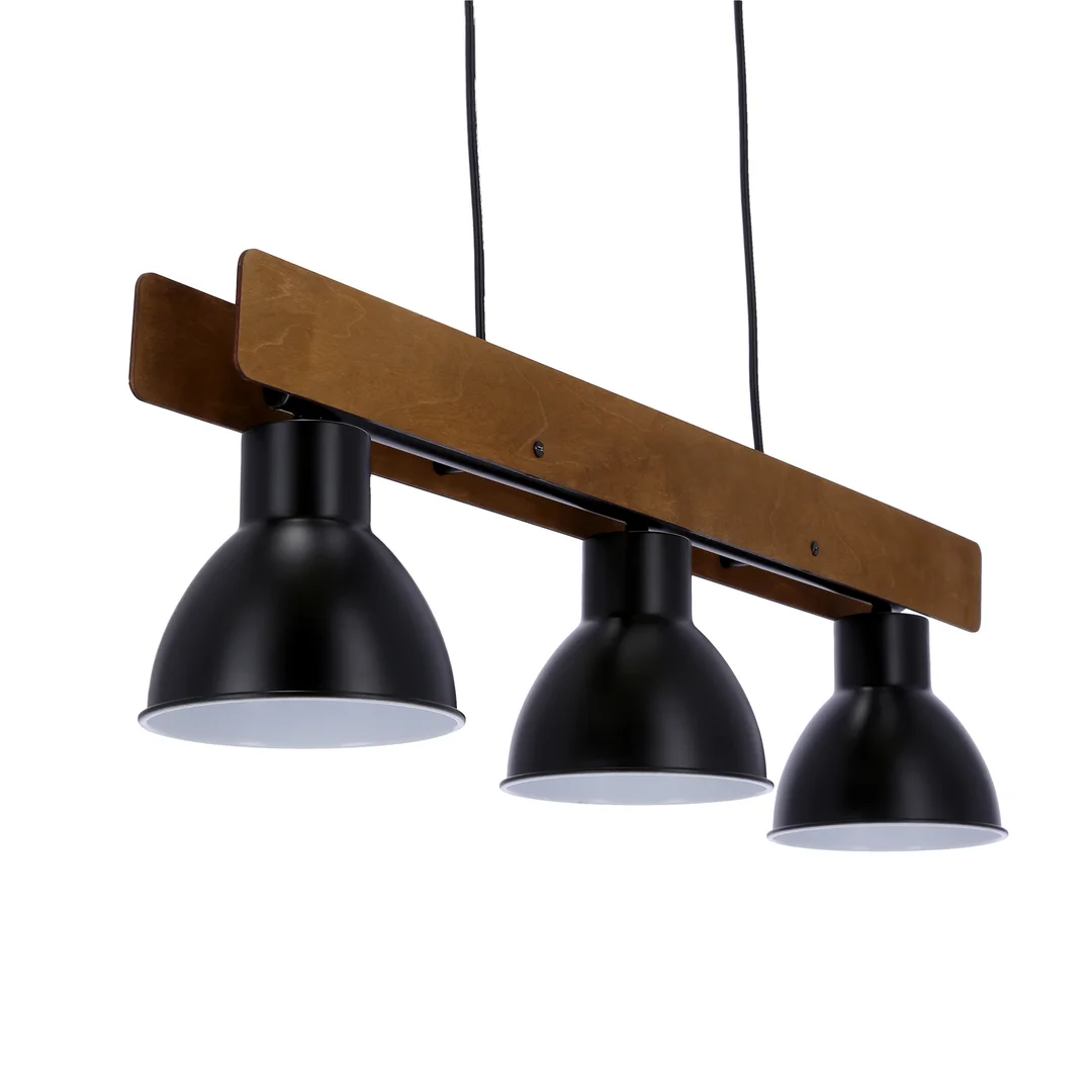 VARIO LAMPA WISZĄCA 3X60W E27 CZARNY — zdjęcie 6