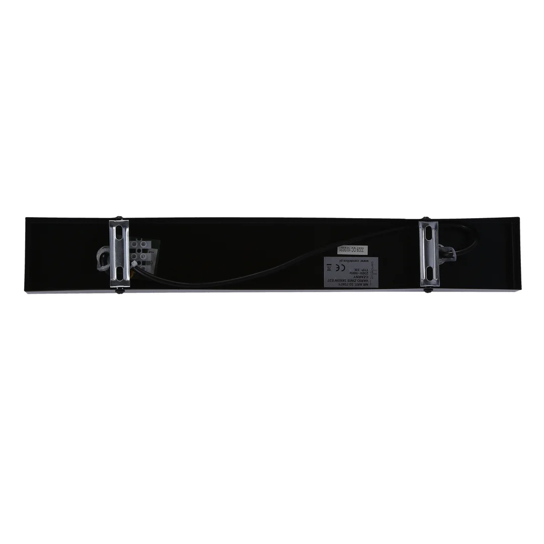VARIO LAMPA WISZĄCA 3X60W E27 CZARNY — zdjęcie 8
