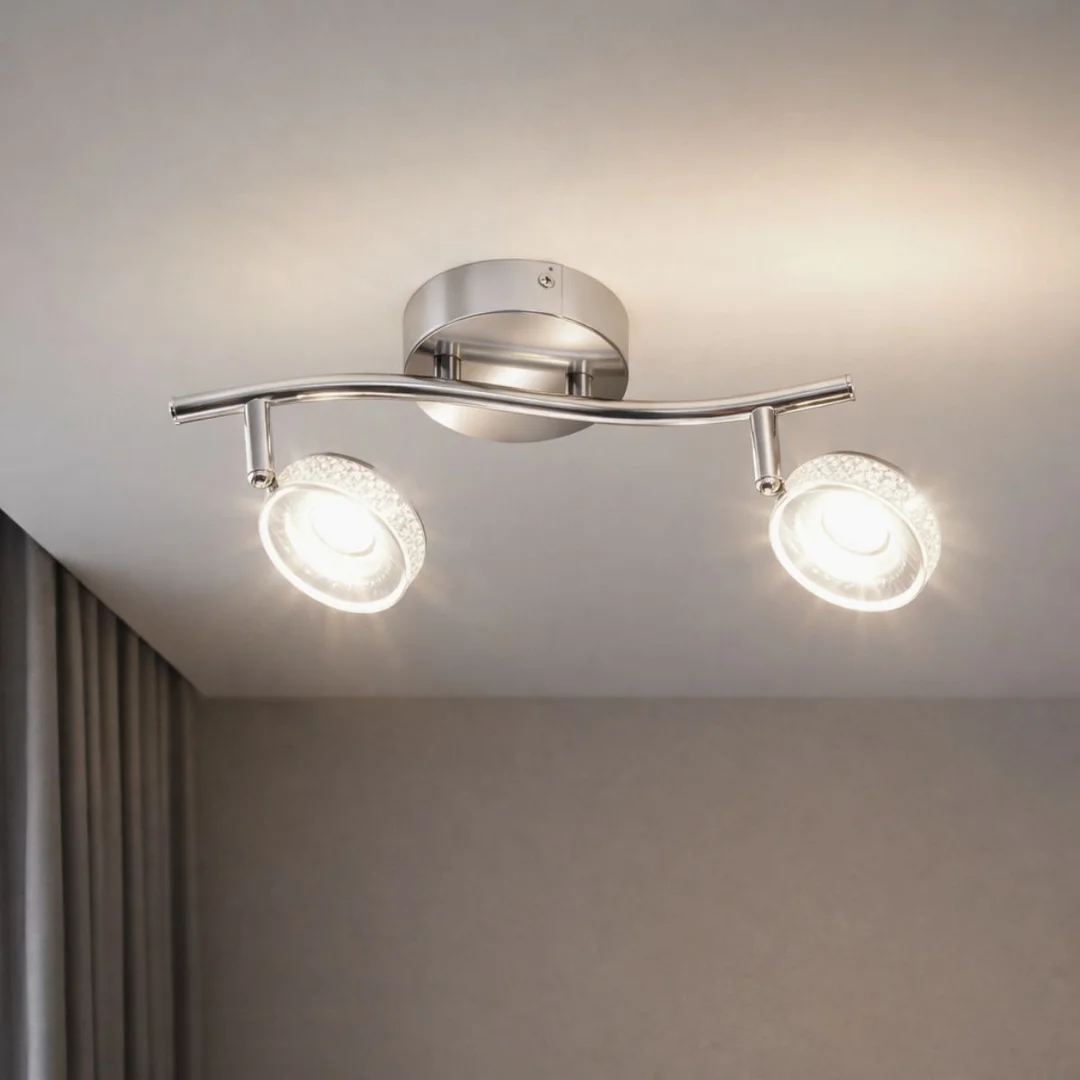 VINOLA LAMPA SUFITOWA LISTWA 2X5W LED CHROM 3000K — zdjęcie 2