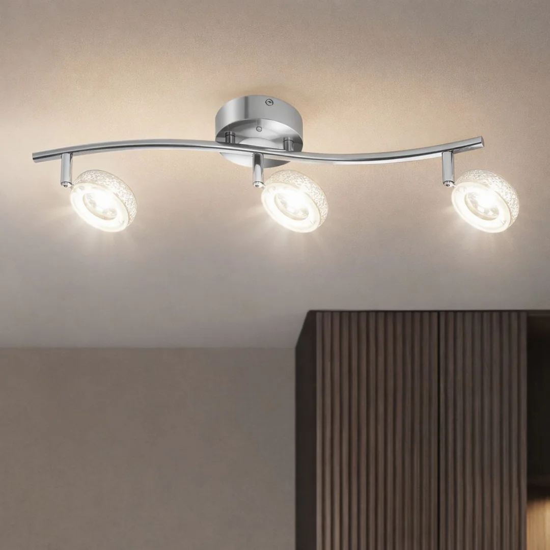 VINOLA LAMPA SUFITOWA LISTWA 3X5W LED CHROM 3000K — zdjęcie 2