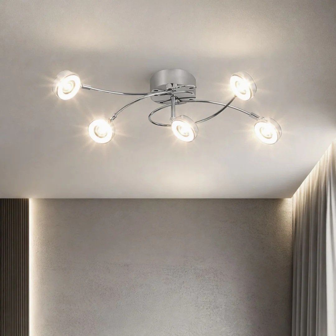 VINOLA LAMPA SUFITOWA PLAFON 5X5W LED CHROM 3000K — zdjęcie 2