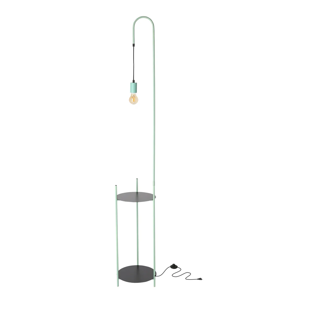 WALK LAMPA PODŁOGOWA CZARNY+ZIELONY 1X40W E27 — zdjęcie 2