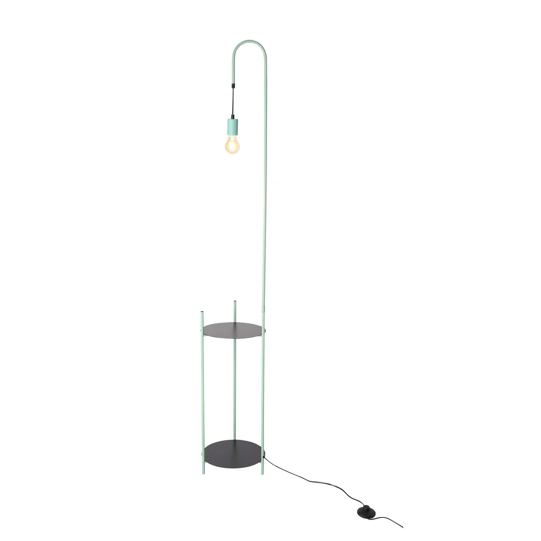 WALK LAMPA PODŁOGOWA CZARNY+ZIELONY 1X40W E27 — zdjęcie 4
