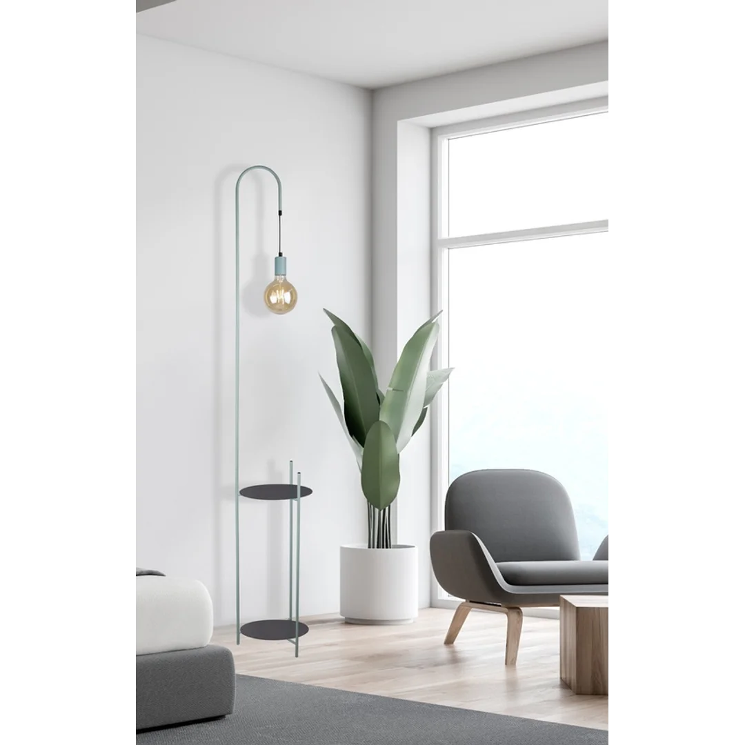 WALK LAMPA PODŁOGOWA CZARNY+ZIELONY 1X40W E27 — zdjęcie 6