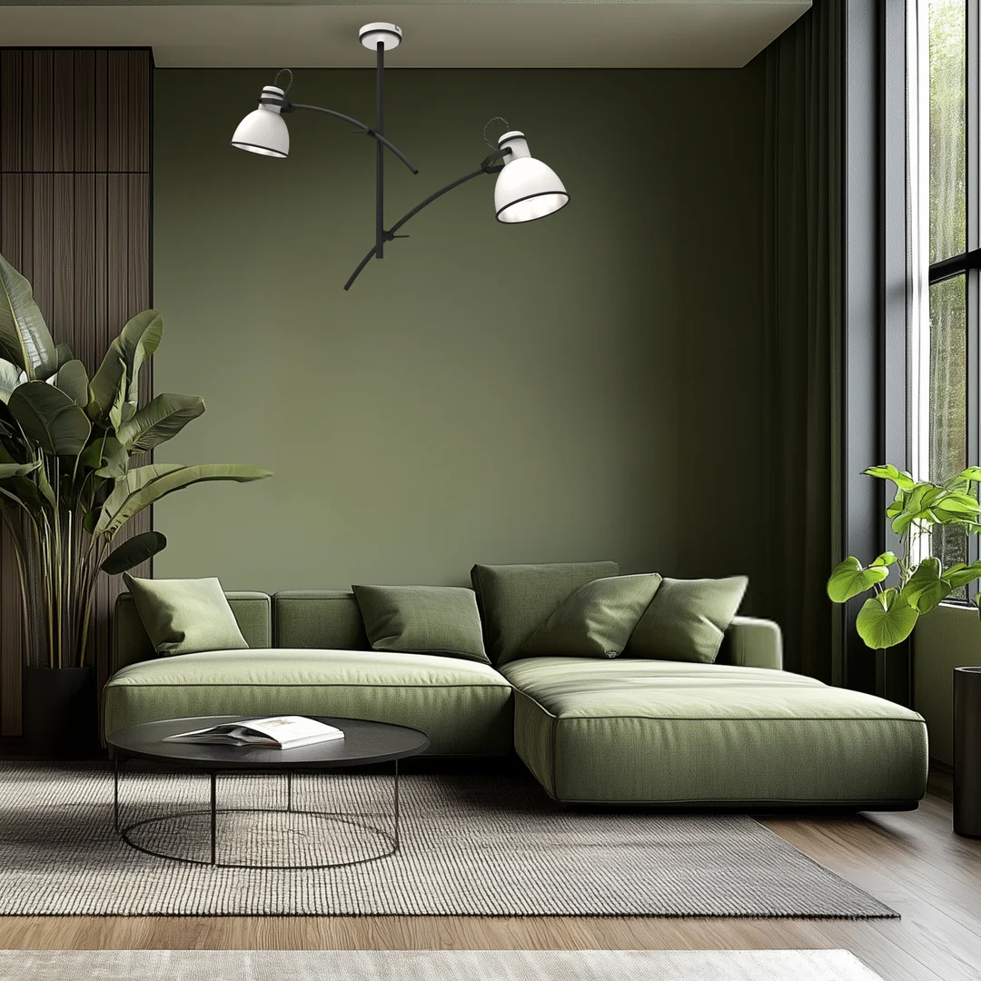 ZUMBA LAMPA WISZĄCA 2X60W E27 BIAŁY+CZARNY — zdjęcie 7