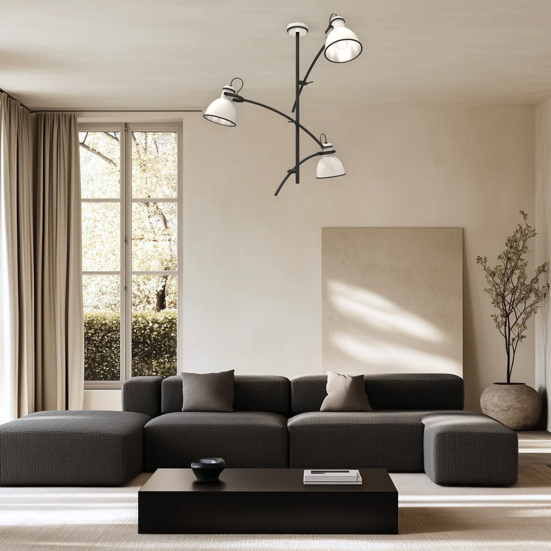 ZUMBA LAMPA WISZĄCA 3X60W E27 BIAŁY+CZARNY — zdjęcie 5