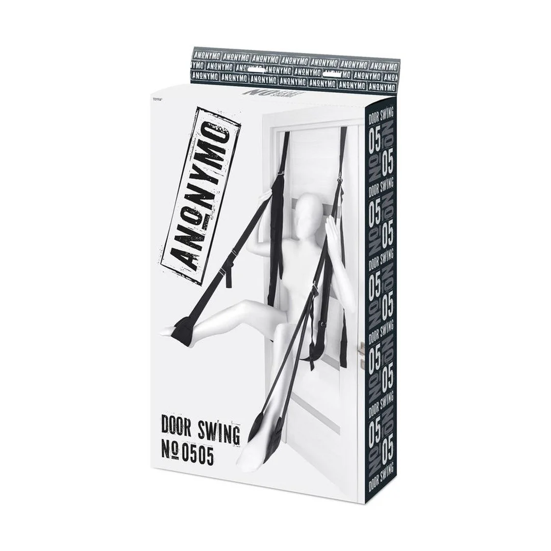 Anonymo Sex swing on the door , nylon, black
