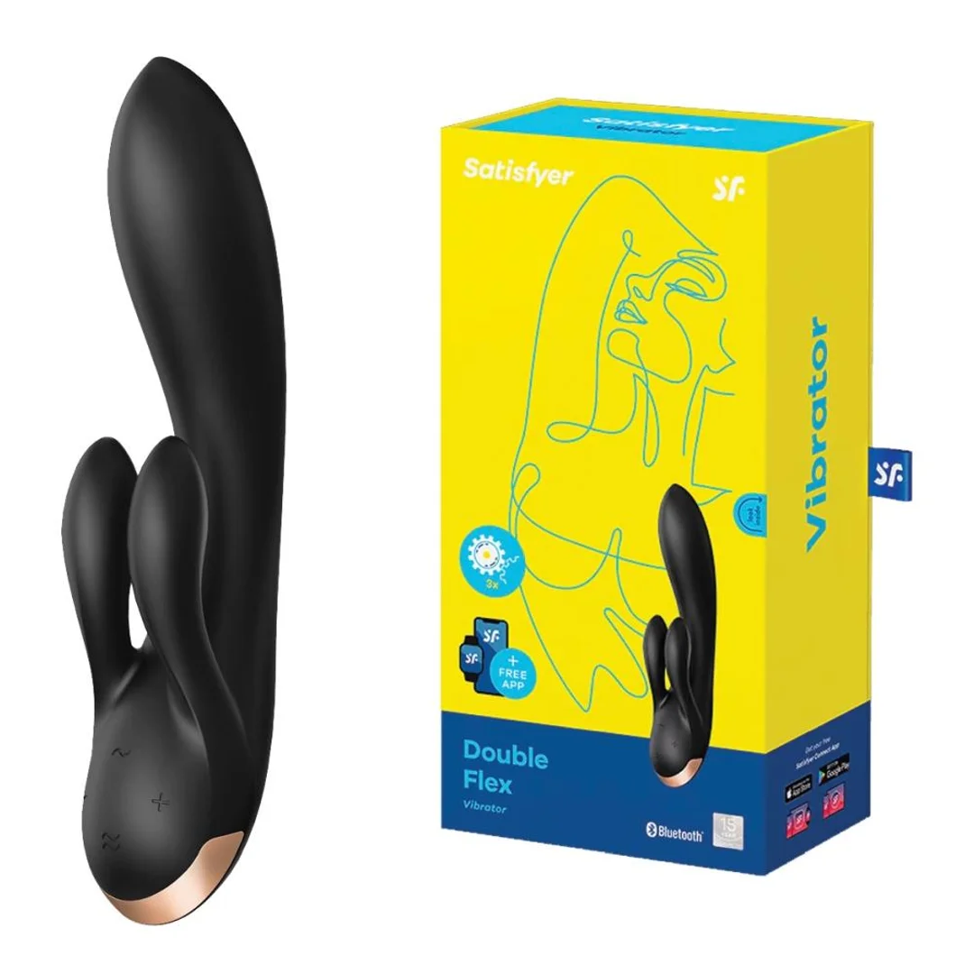 Wibrator-Double Flex Connect App (Black)