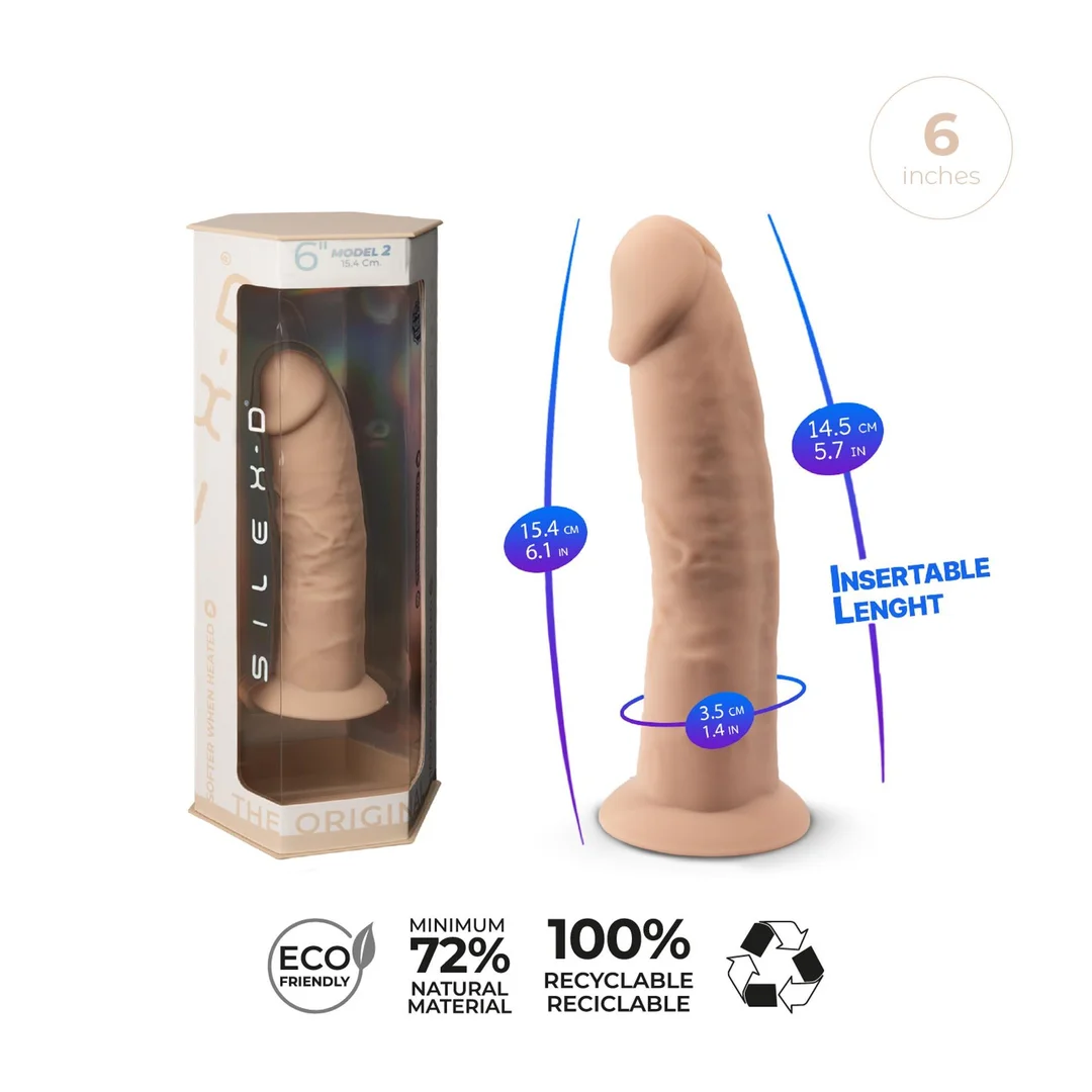 Dildo-SD.Model 2 ( 6"" ) Flesh — zdjęcie 11
