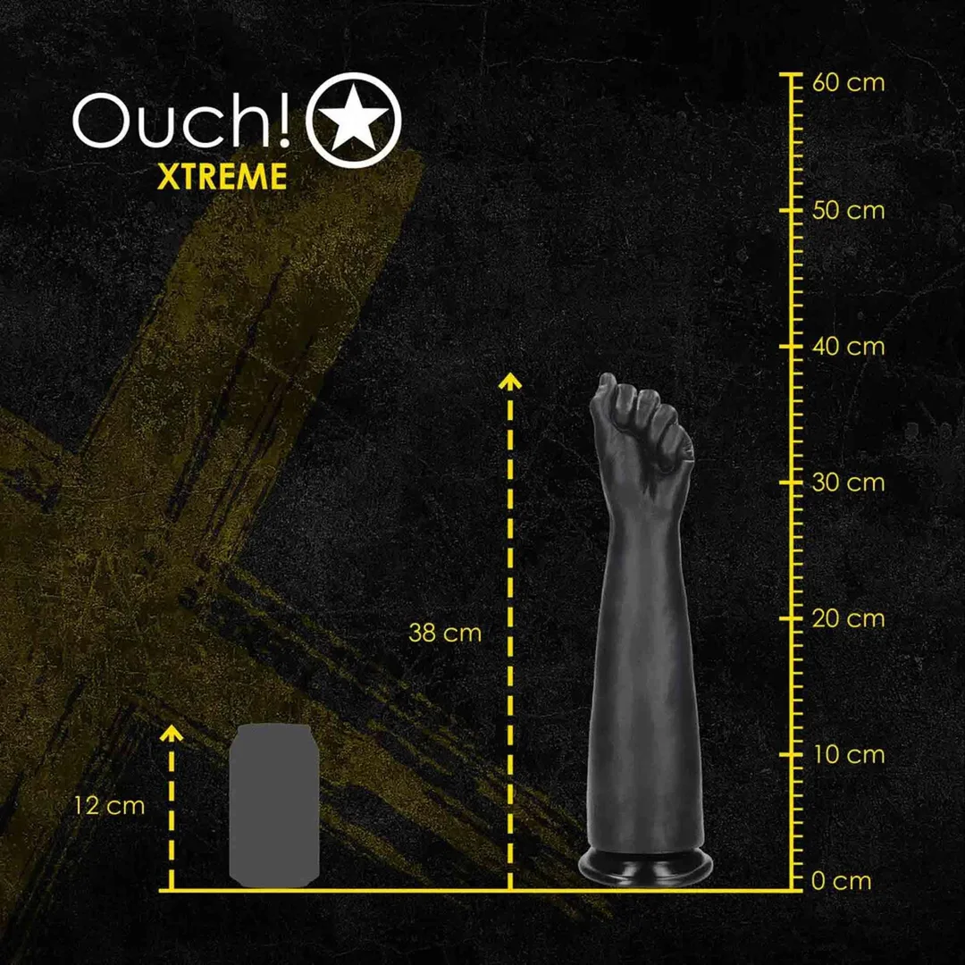 Fist of Pleasure XL - Fist Dildo - 1336 gr / 35 cm - Black — zdjęcie 8