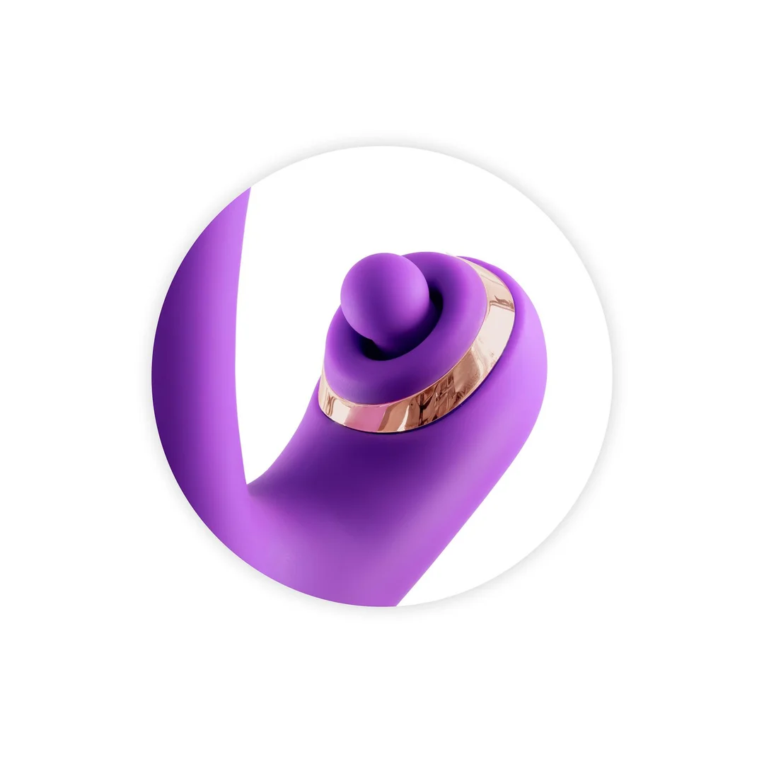 Joyfully 3-in-1 Rabbit Vibrator with Tapotem purple — zdjęcie 3