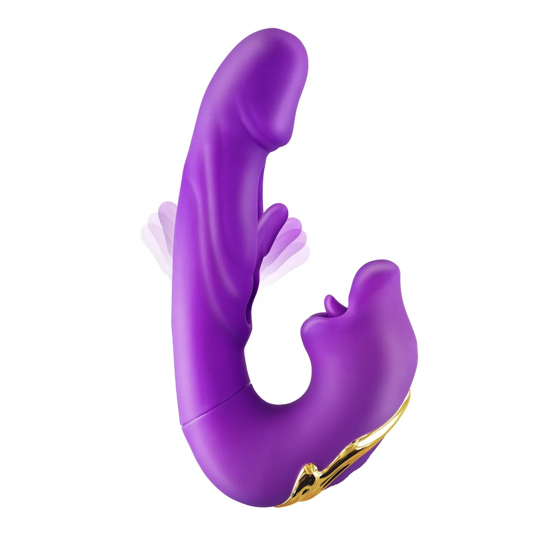 Kissy 3-in-1 Rabbit Vibrator purple — zdjęcie 5