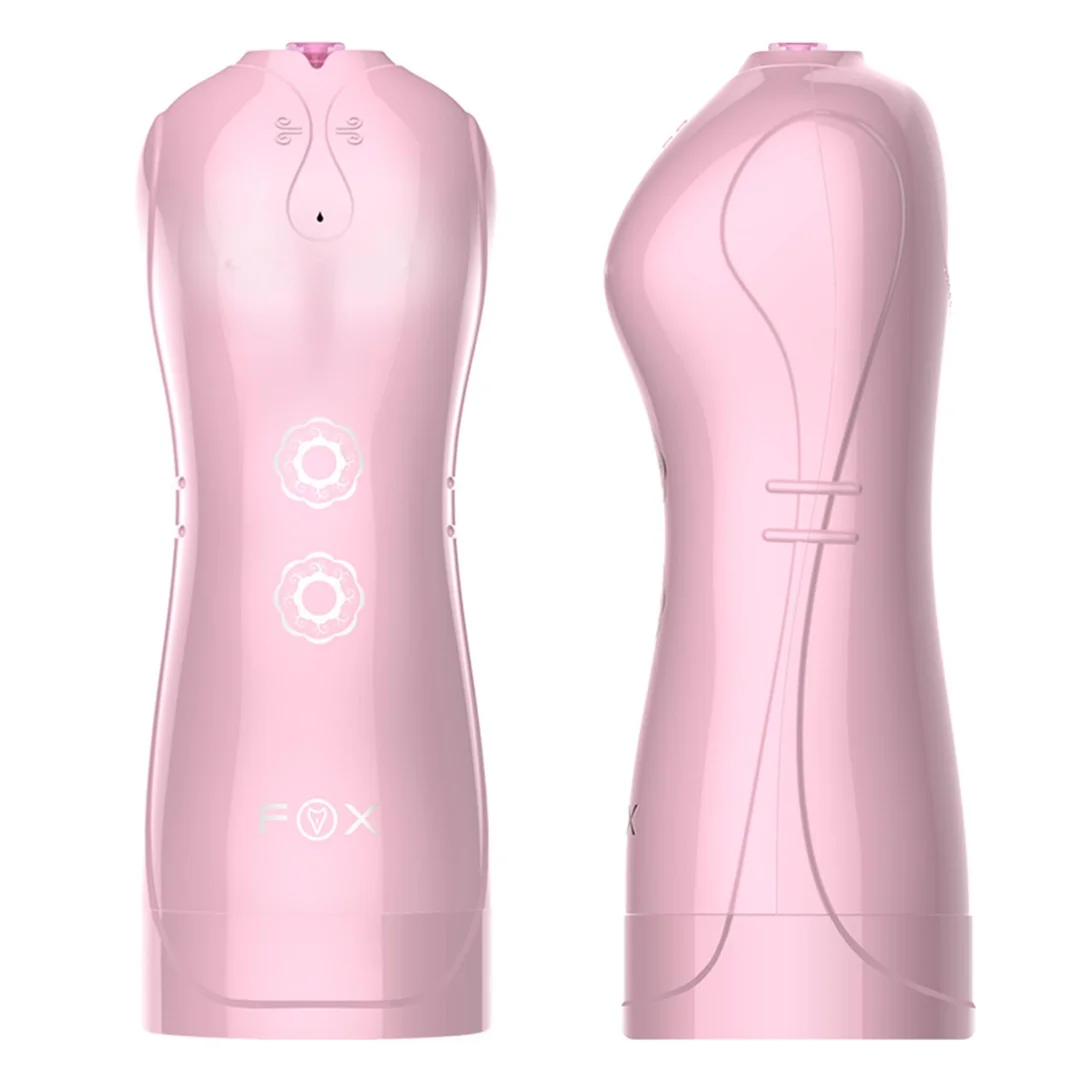 Masturbator-Vibrating and Flashing Masturbation Cup USB 7+7 Function / Talk Mode (Pink) — zdjęcie 5