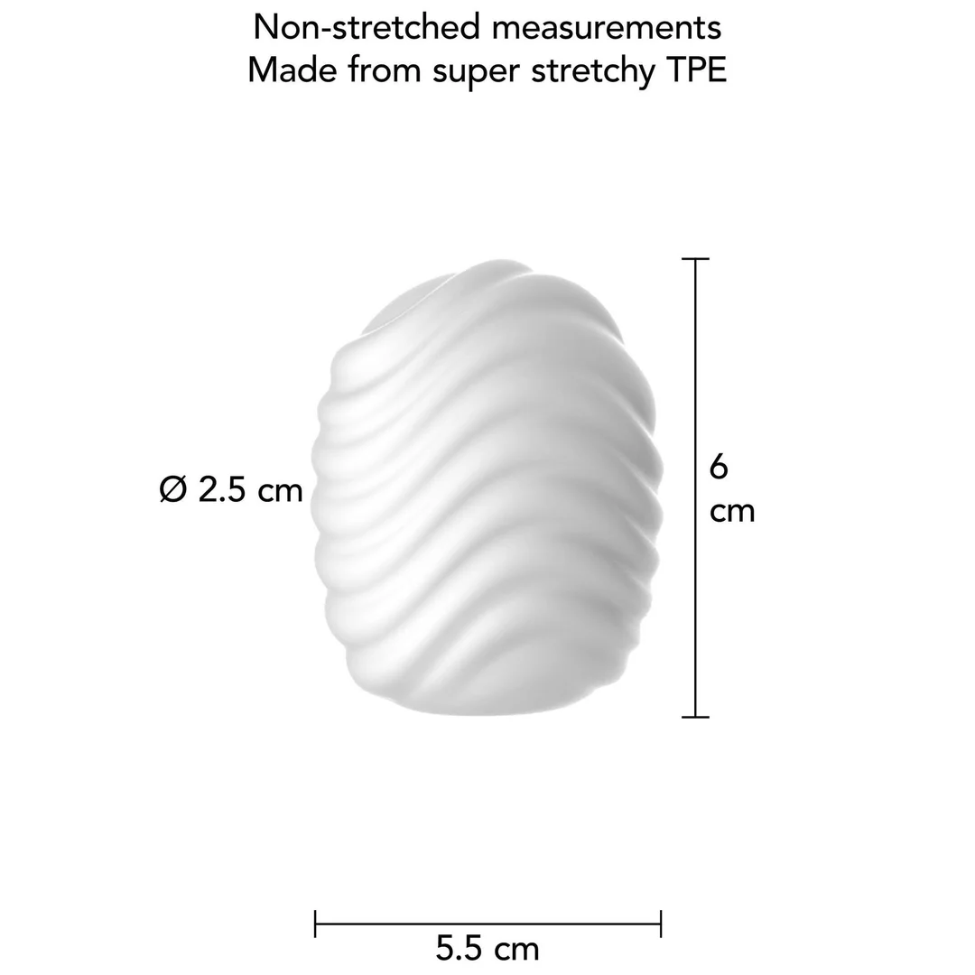 Mini Masturbator Wave White — zdjęcie 5
