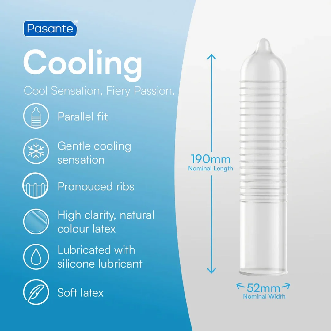 Pasante Cooling Condoms Bulk Packs 144 pcs — zdjęcie 2