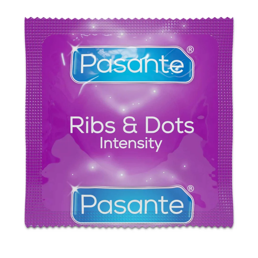 Pasante Ribs & Dots/Intensity Condoms Bulk Packs 144 pcs — zdjęcie 2