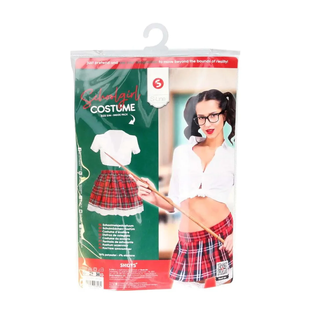 Schoolgirl Costume - S/M - White — zdjęcie 2