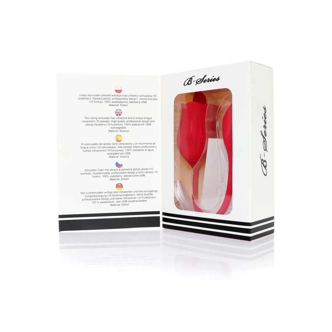 Stymulator - Licking massager with vibrating Egg USB 10 Functions — zdjęcie 8
