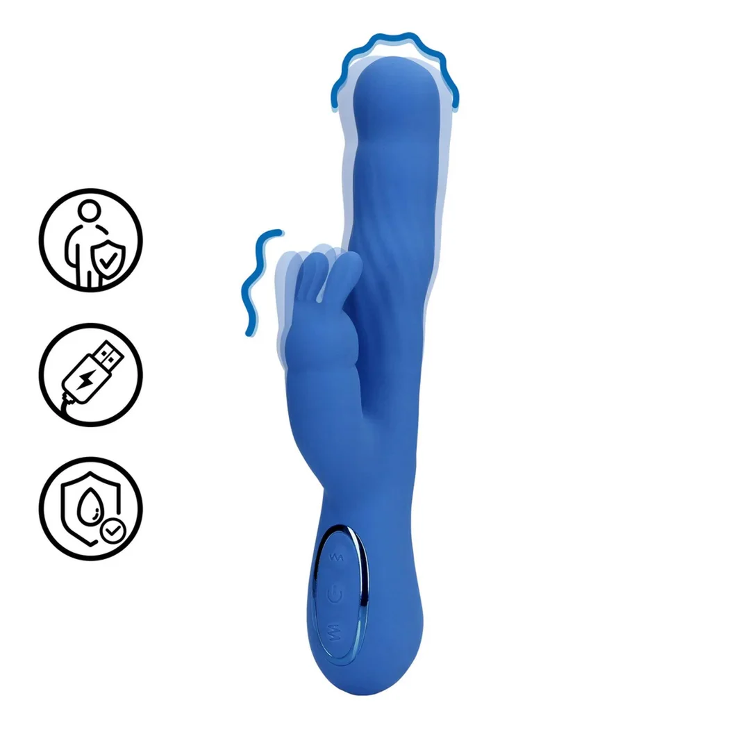 Wiggle Rabbit Vibrator - Jetset Blue — zdjęcie 9