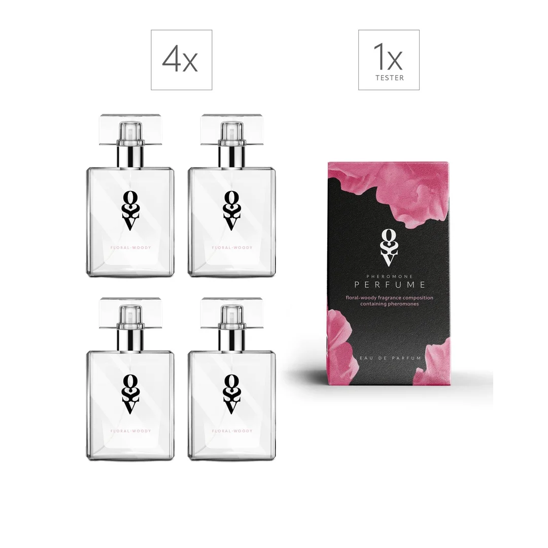Zestaw Tester + 4 Perfumy Floral-woody 30 ml - 1