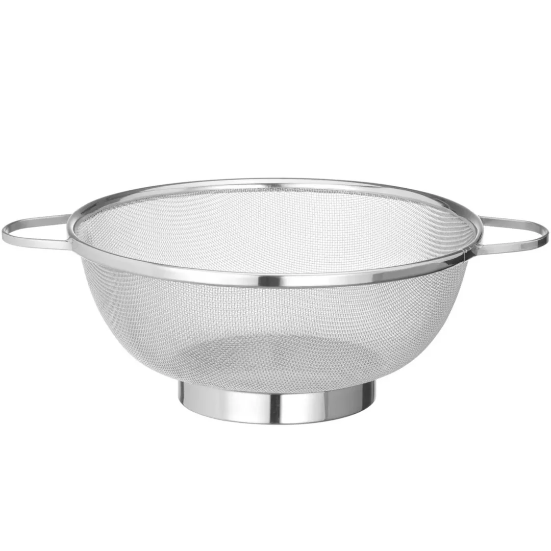 Cedzak sitko druszlak z uchwytami Stal śr. 257 x 110 mm