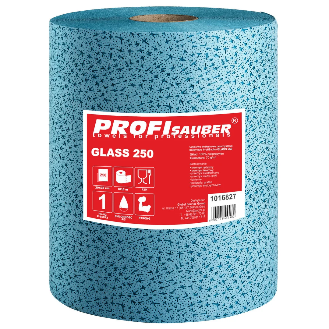 Czyściwo bezpyłowe włókninowe do optyki szkła Glass 250