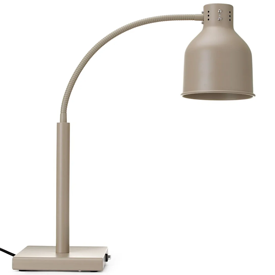 Lampa grzewcza stołowa do podgrzewania potraw giętka 250 W - beżowa