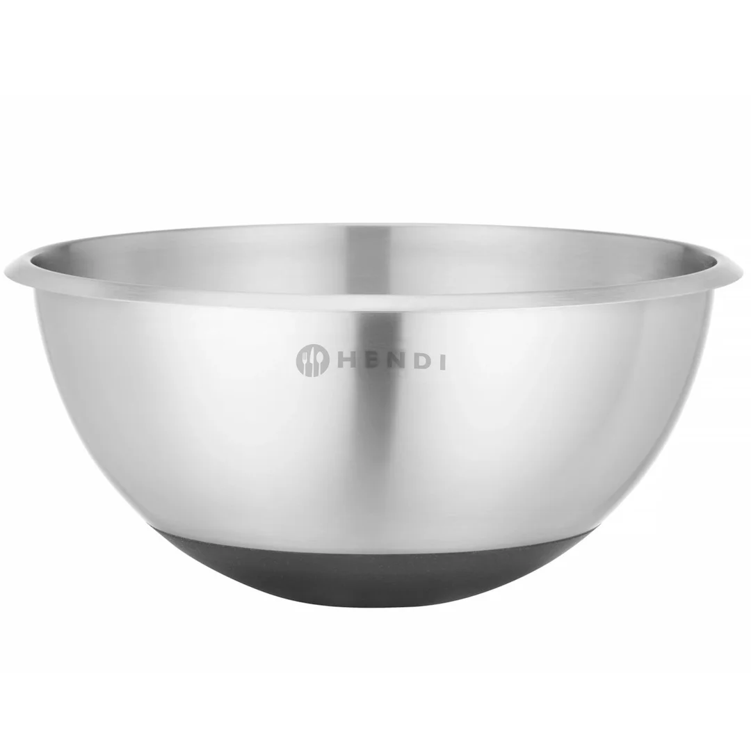 Miska kuchenna stalowa z silikonową podstawą i miarką 3 l śr. 265 x 125 mm