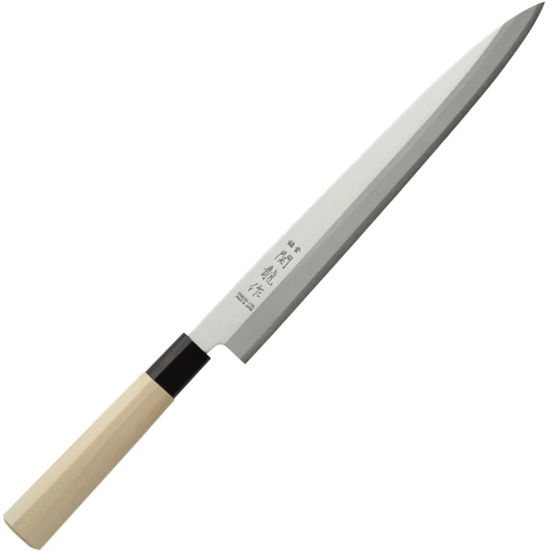 Nóż japoński Sashimi z drewnianą rączką 270/405 mm