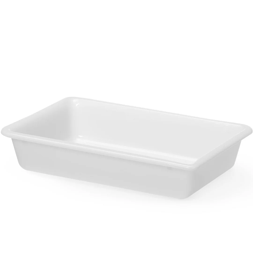 Pojemnik do panierowania płaski 3 l 340x235x70 mm - biały
