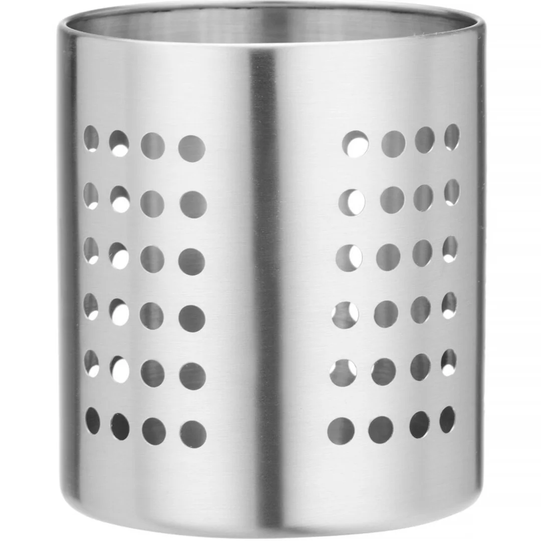 Pojemnik na sztućce perforowany Stal śr. 110 x 130 mm