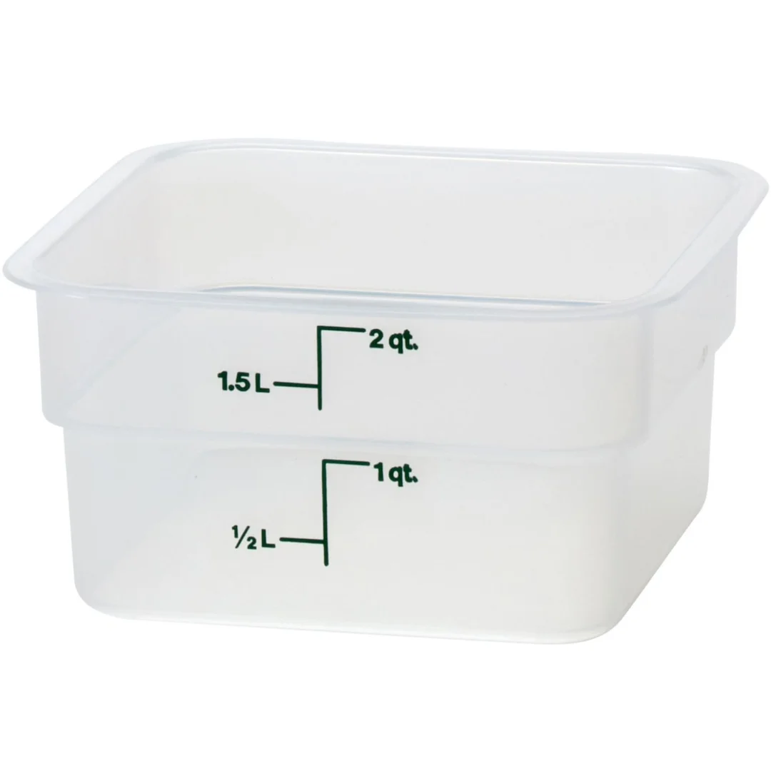 Pojemnik spożywczy CamSquare 1.9 l 185x185x100 mm - transparentny