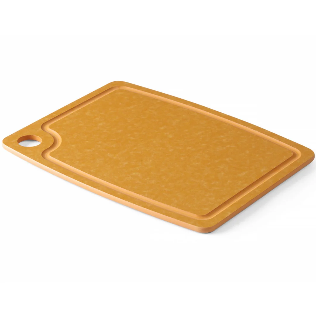 Deska do krojenia z włókna drzewnego 440 x 325 mm - brązowa — zdjęcie 2