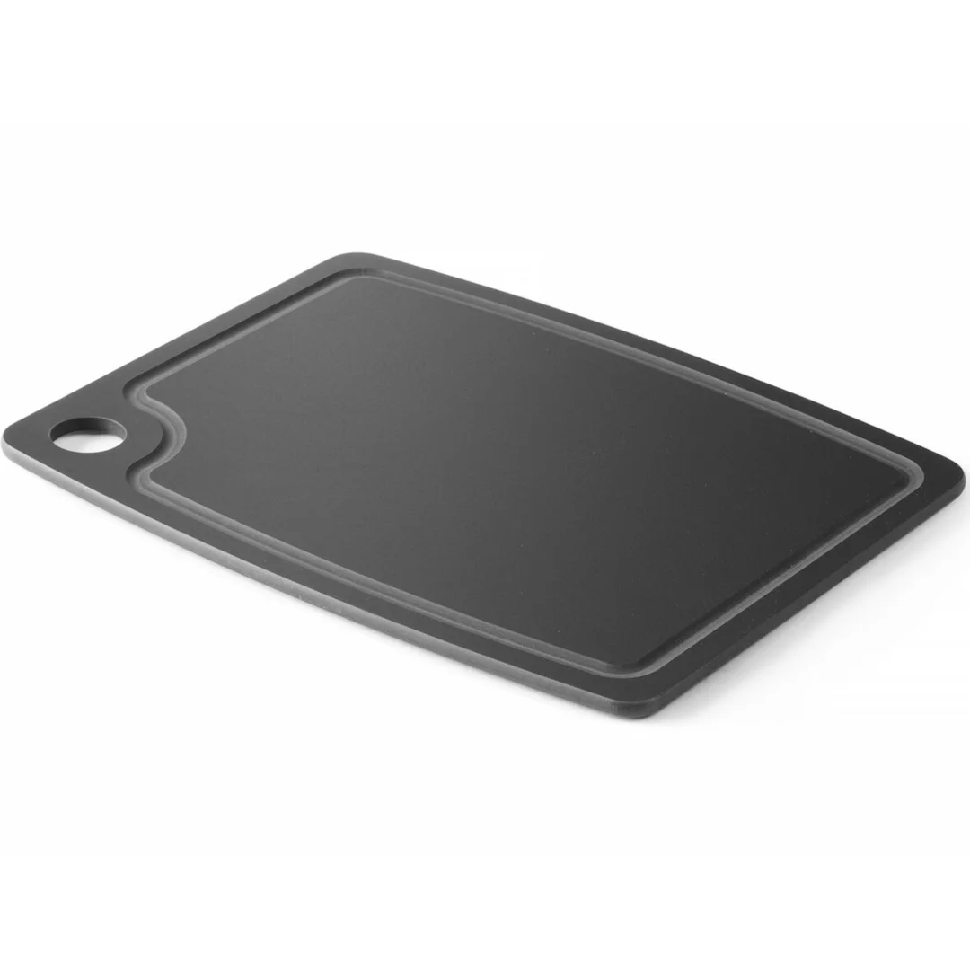 Deska do krojenia z włókna drzewnego 440 x 325 mm - czarna — zdjęcie 2