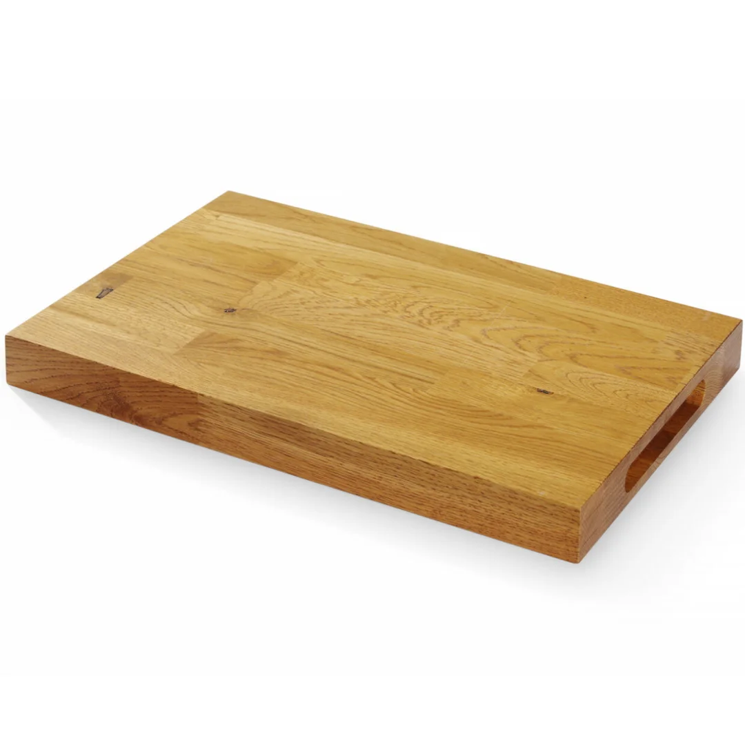 Deska do serwowania podawania potraw DĘBOWA 42x28cm grubość 4cm — zdjęcie 3