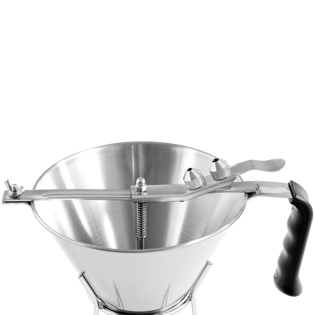 Dozownik lejek pistolet do sosów polew stalowy + stojak 3 dysze 1.8 l — zdjęcie 3