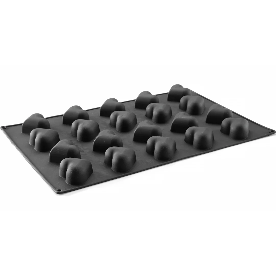 Forma silikonowa do pralin musów wypieków 570 x 375 mm - serca — zdjęcie 2