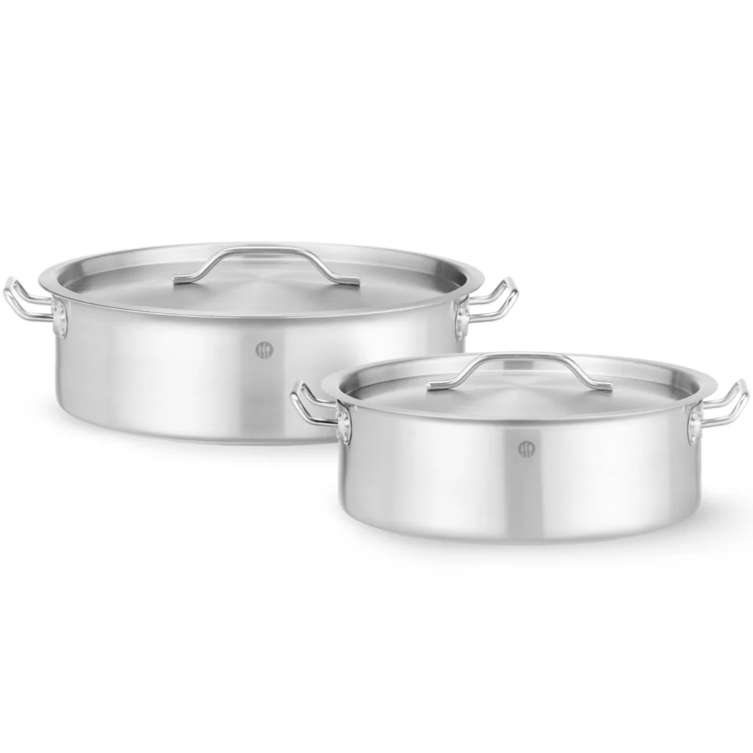 Garnek niski z pokrywką Budget Line 15.8 l śr. 380x139 mm — zdjęcie 3