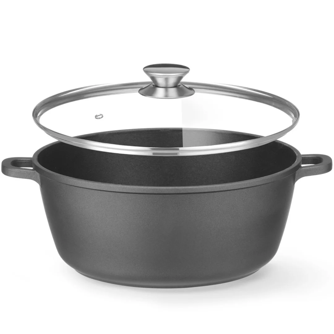 Garnek z pokrywką z powłoką nieprzywierającą 7.5 l 387x310x130 mm — zdjęcie 2